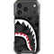 Shark Teeth Grey Street Camo iPhone 17 Pro Clear Case