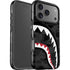 Shark Teeth Grey Street Camo iPhone 17 Pro Impact Case