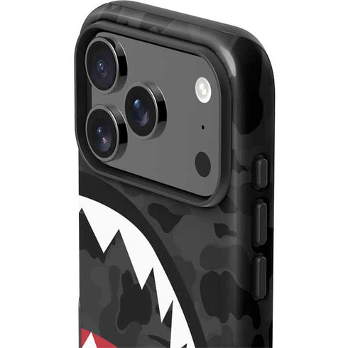 Shark Teeth Grey Street Camo iPhone 17 Pro Max Impact Case