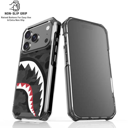 Shark Teeth Grey Street Camo iPhone 17 Pro Max MagSafe Case