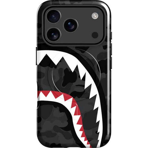 Shark Teeth Grey Street Camo iPhone 17 Pro Max Magsafe Impact Case