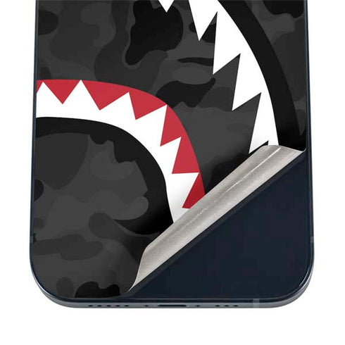 Shark Teeth Grey Street Camo iPhone 17 Pro Skin