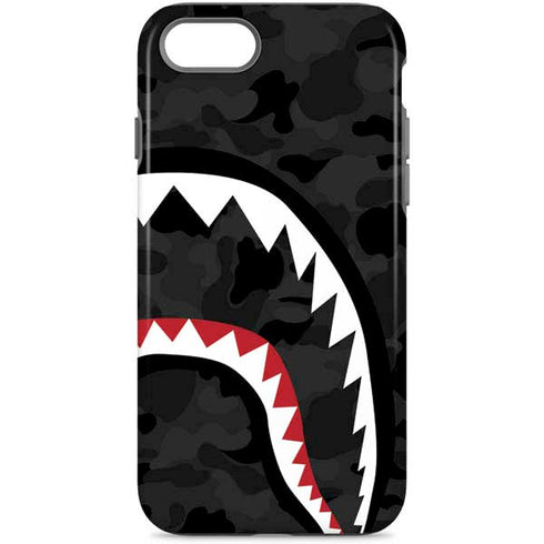 Shark Teeth Grey Street Camo iPhone Cases