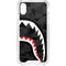 Shark Teeth Grey Street Camo iPhone XS Clear Case