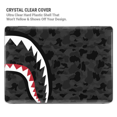 Shark Teeth Grey Street Camo MacBook Pro 14in (2021-24) Case plus Skin