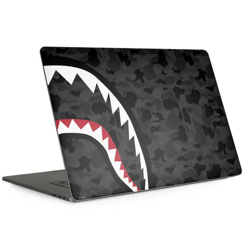Shark Teeth Grey Street Camo MacBook Skins