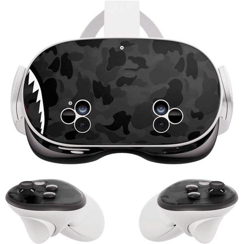 Shark Teeth Grey Street Camo Meta Quest 3S Skin