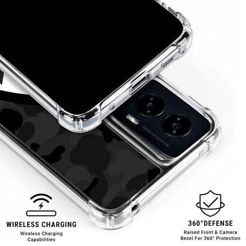 Shark Teeth Grey Street Camo Moto G Power 5G (2024) Clear Case