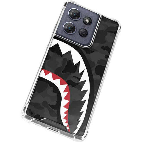 Shark Teeth Grey Street Camo Moto G Power 5G (2025) Clear Case