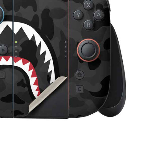 Shark Teeth Grey Street Camo Nintendo Switch 2 (2025) Joy-Con Controller Skin