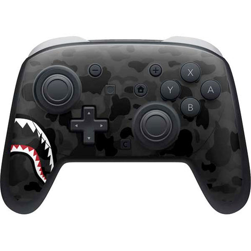 Shark Teeth Grey Street Camo Nintendo Switch 2 (2025) Pro Controller Skin