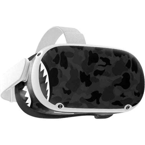 Shark Teeth Grey Street Camo Oculus Quest 2 Skin