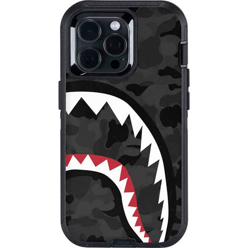 Shark Teeth Grey Street Camo Otterbox Defender iPhone Skin