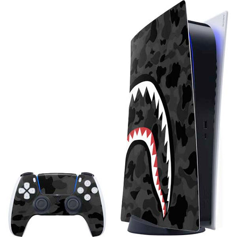 Shark Teeth Grey Street Camo PlayStation PS5 Skins