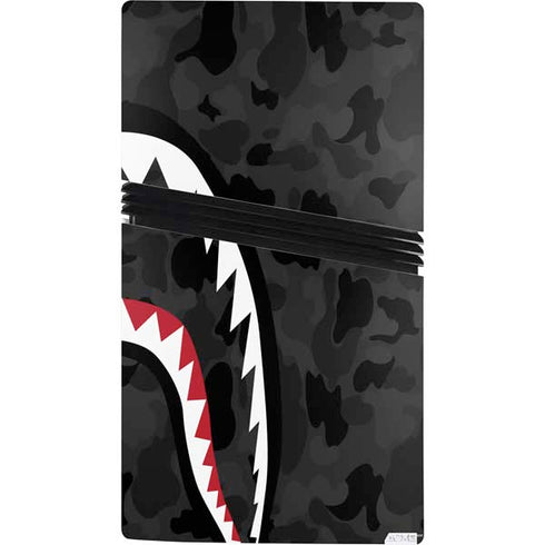 Shark Teeth Grey Street Camo PS5 Pro Console Skin