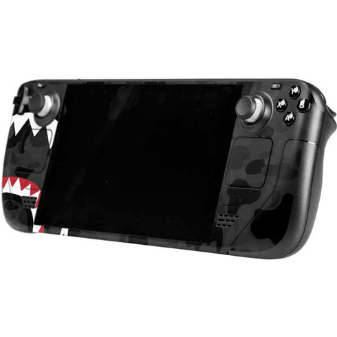 Shark Teeth Grey Street Camo Steam Deck Handheld Gaming Computer Skin