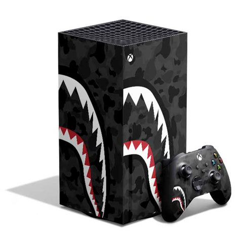 Shark Teeth Grey Street Camo XBox Series X Digital Edition Bundle Skin