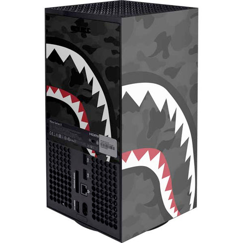 Shark Teeth Grey Street Camo XBox Series X Digital Edition Console Skin