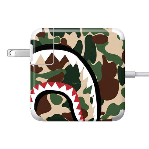 Shark Teeth Street Camo 85W Power Adapter (15 and 17 inch MacBook Pro Charger) Skin