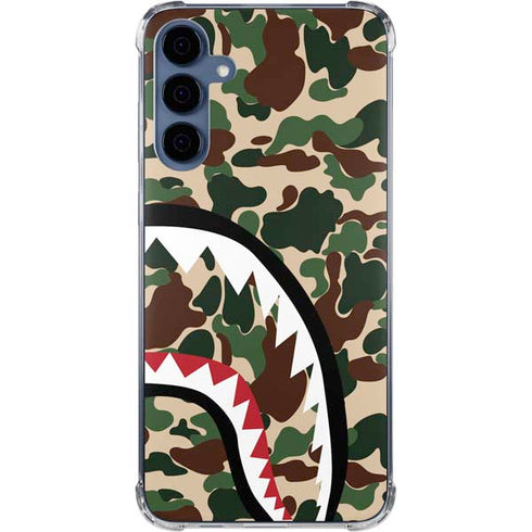 Shark Teeth Street Camo Galaxy A55 5G Clear Case