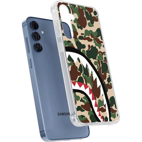 Shark Teeth Street Camo Galaxy A55 5G Clear Case