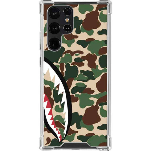 Shark Teeth Street Camo Galaxy S23 Ultra Clear Case