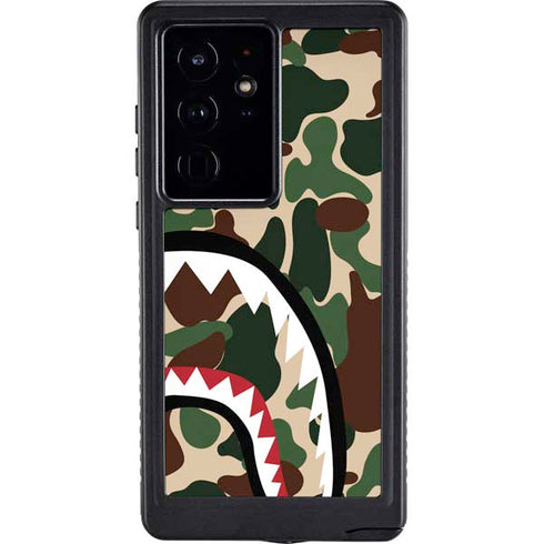 Shark Teeth Street Camo Galaxy S24 Ultra Waterproof Case