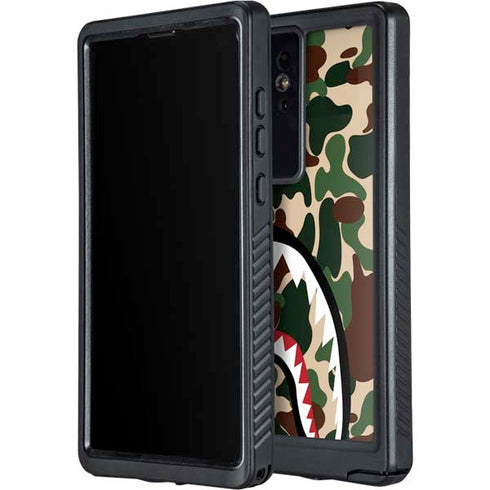 Shark Teeth Street Camo Galaxy S24 Ultra Waterproof Case