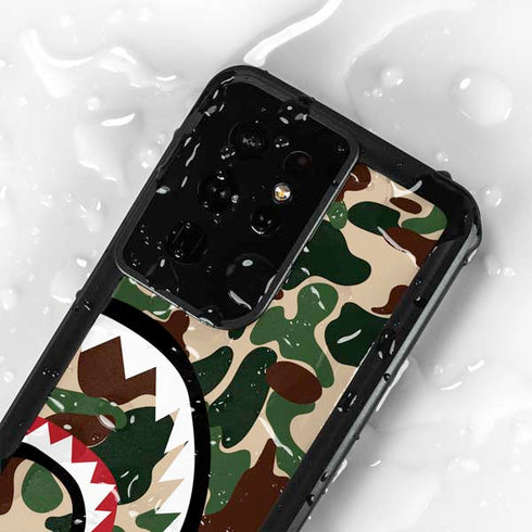 Shark Teeth Street Camo Galaxy S24 Ultra Waterproof Case