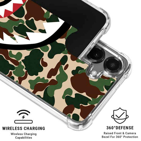 Shark Teeth Street Camo Galaxy S26 Plus Clear Case