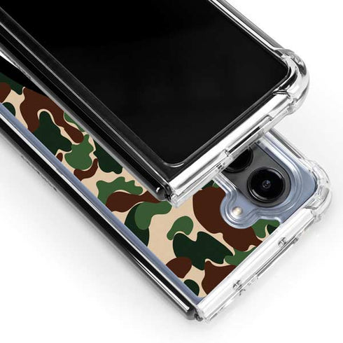 Shark Teeth Street Camo Galaxy Z Fold5 5G Clear Case