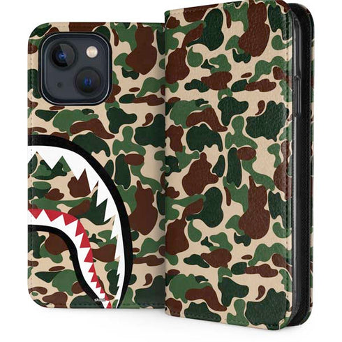 Shark Teeth Street Camo iPhone 15 Folio Case