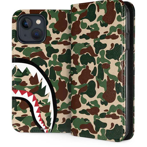 Shark Teeth Street Camo iPhone 15 Plus Folio Case