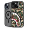Shark Teeth Street Camo iPhone 15 Plus Kickstand Case