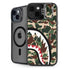 Shark Teeth Street Camo iPhone 15 Plus Kickstand Case