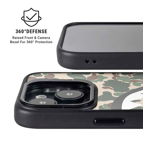 Shark Teeth Street Camo iPhone 15 Plus Kickstand Case