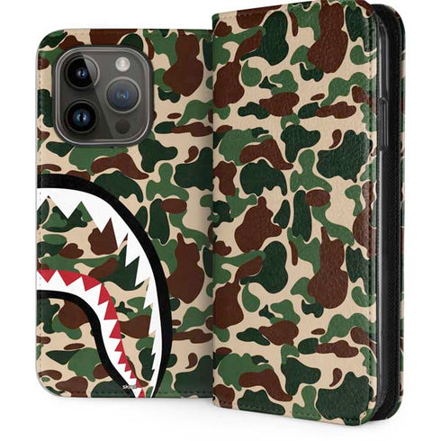 Shark Teeth Street Camo iPhone 15 Pro Folio Case