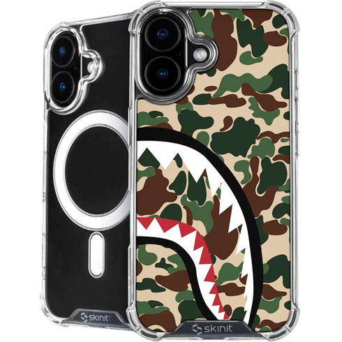 Shark Teeth Street Camo iPhone 16 MagSafe Case