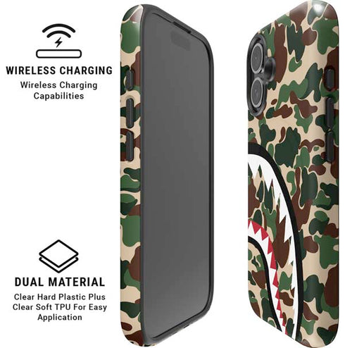 Shark Teeth Street Camo iPhone 16 Magsafe Impact Case