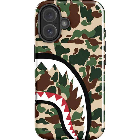 Shark Teeth Street Camo iPhone 16 Plus Impact Case