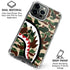 Shark Teeth Street Camo iPhone 16 Pro Clear Case