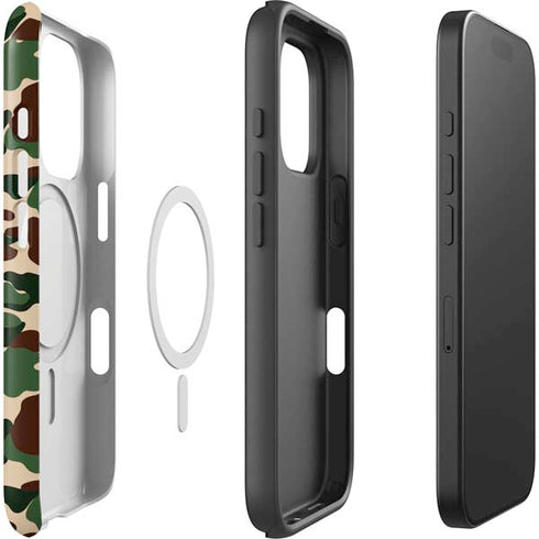 Shark Teeth Street Camo iPhone 16 Pro Magsafe Impact Case