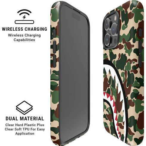 Shark Teeth Street Camo iPhone 16 Pro Magsafe Impact Case