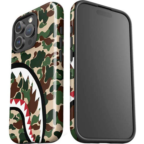 Shark Teeth Street Camo iPhone 16 Pro Max Impact Case