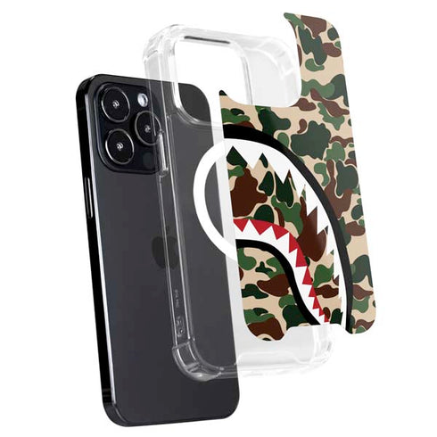 Shark Teeth Street Camo iPhone 16 Pro Max MagSafe Case