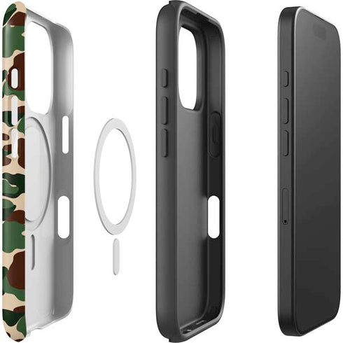 Shark Teeth Street Camo iPhone 16 Pro Max Magsafe Impact Case