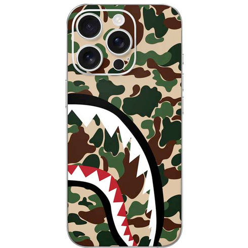 Shark Teeth Street Camo iPhone 16 Pro Skin