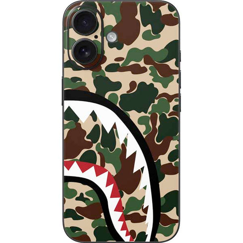 Shark Teeth Street Camo iPhone 16 Skin
