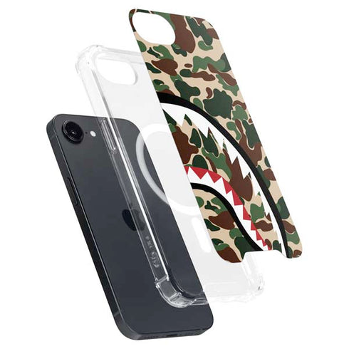 Shark Teeth Street Camo iPhone 16e MagSafe Case