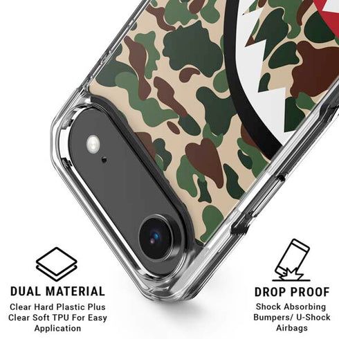 Shark Teeth Street Camo iPhone 17 Air Clear Case